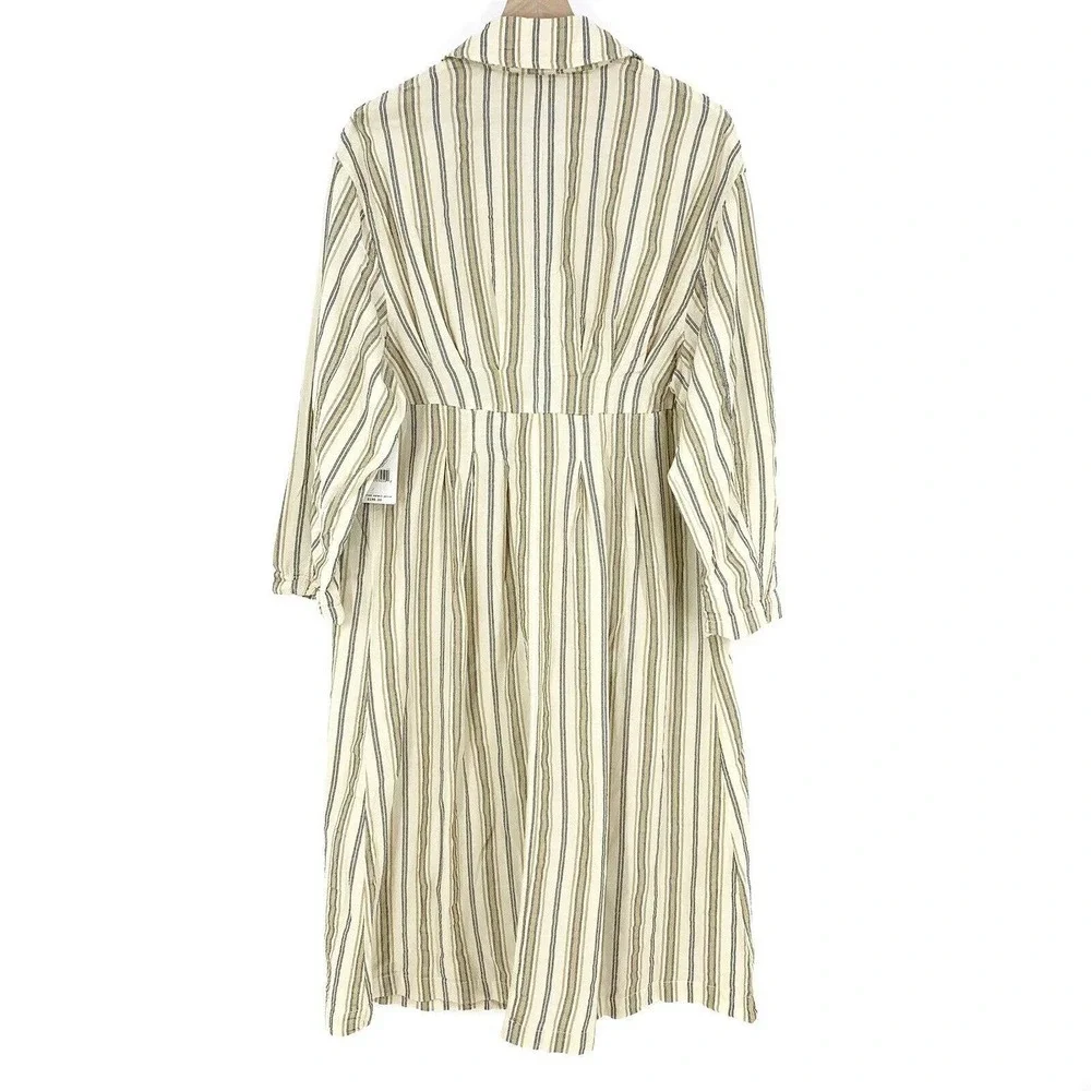 Free People Sweet Melody Trench Coat‎ Long XS Double Breasted Capsule Minimalist
